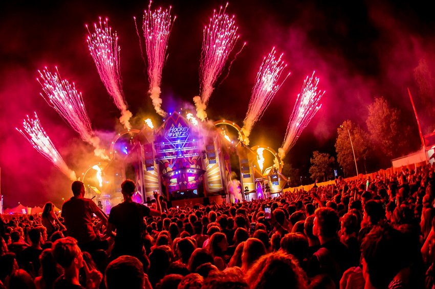 Vuurwerk op festival